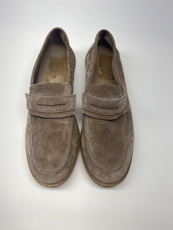ALL SAINTS Mens Sam Taupe Suede Penny Loafer Sz 9 main image 7